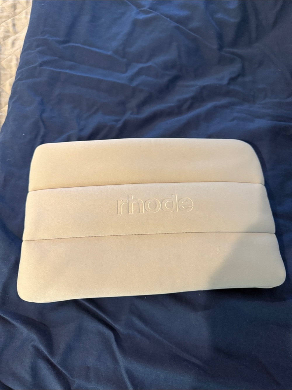 RHODE Cream Padded Make Up Case